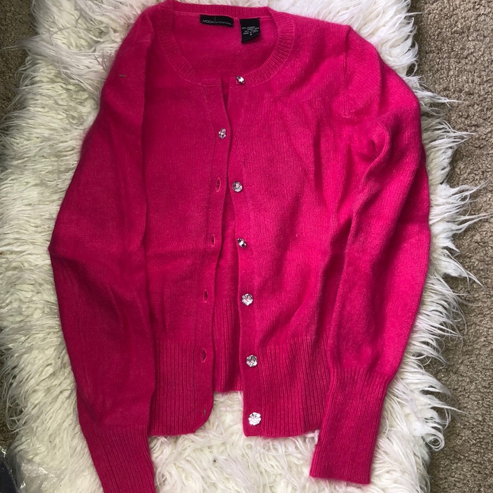 Angora Pink Victoria Secret Cardigan Sweater